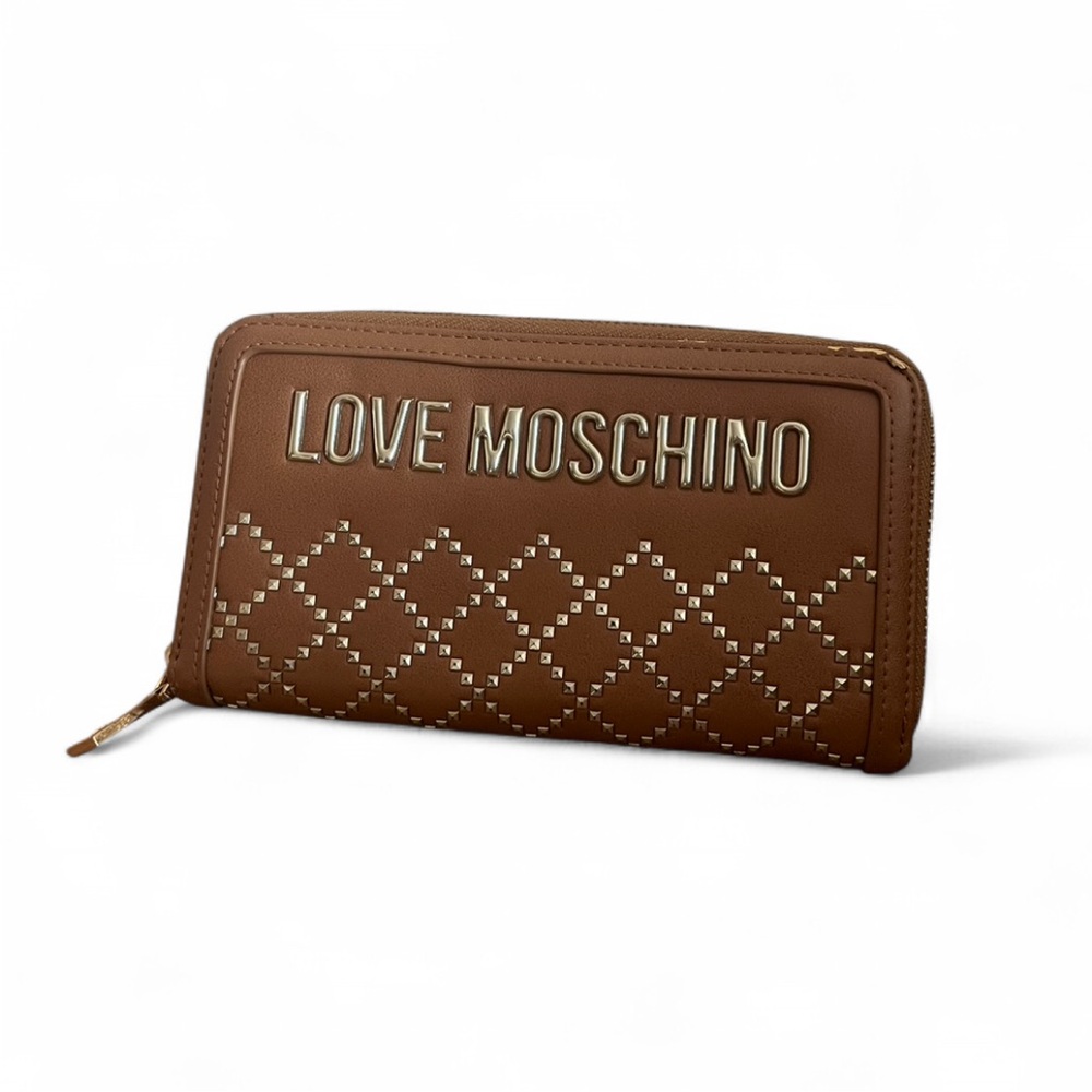 Love Moschino Brown Zip Wallet